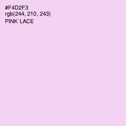 #F4D2F3 - Pink Lace Color Image